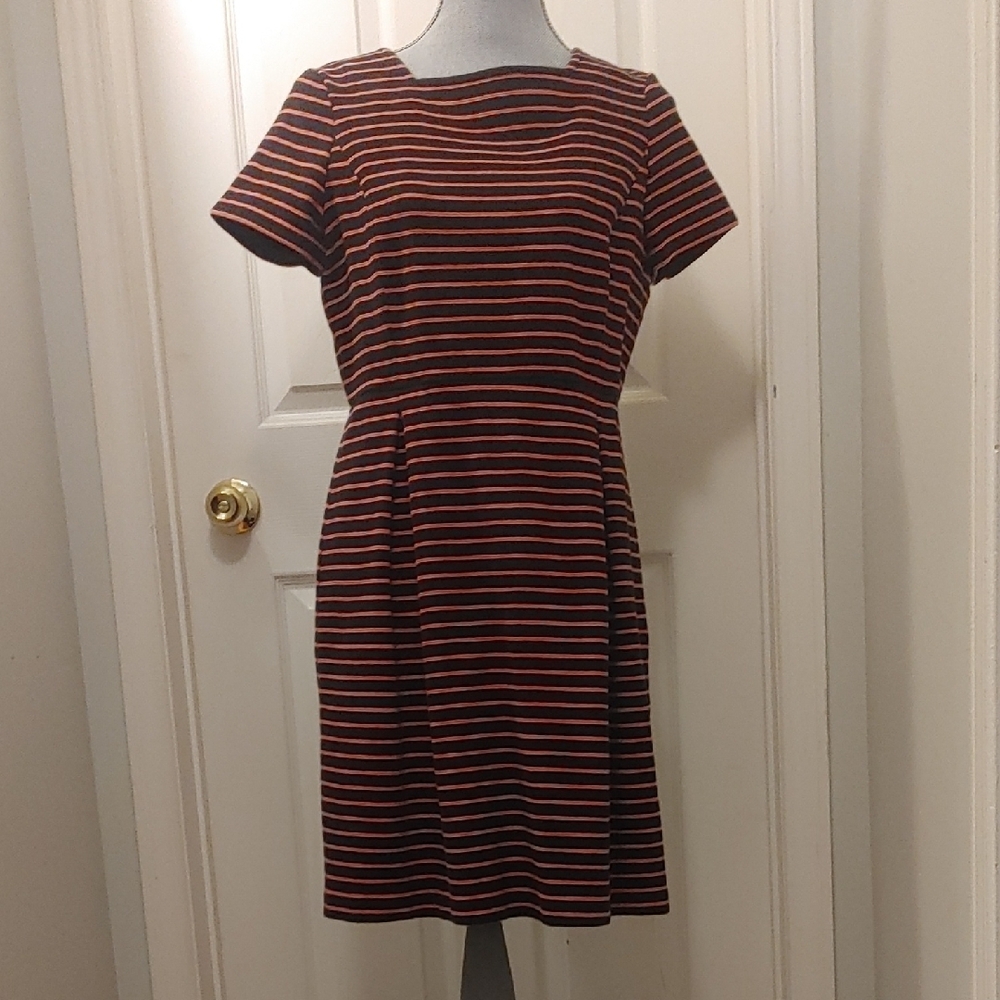 Striped Black and Red Women's Dress